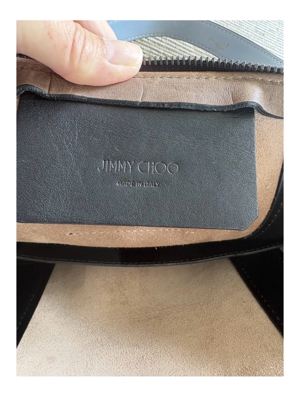 Jimmy Choo Pimlico N/S Convertible Tote Bag Cognac Croc Embossed Leather Work - Picture 6 of 12